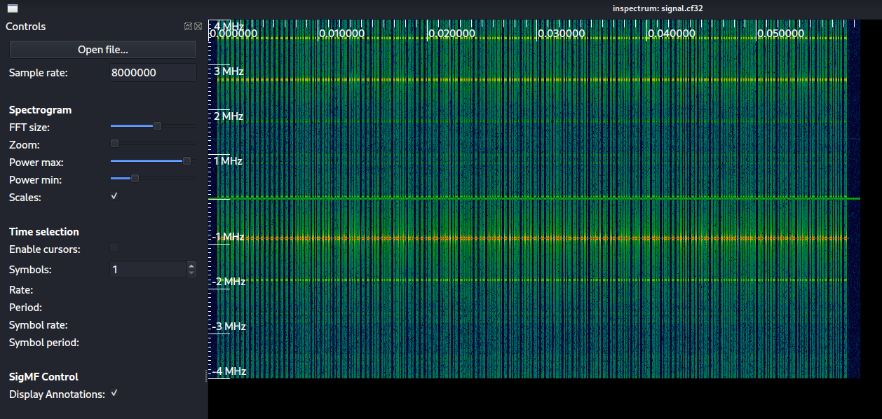 Opened signal capture