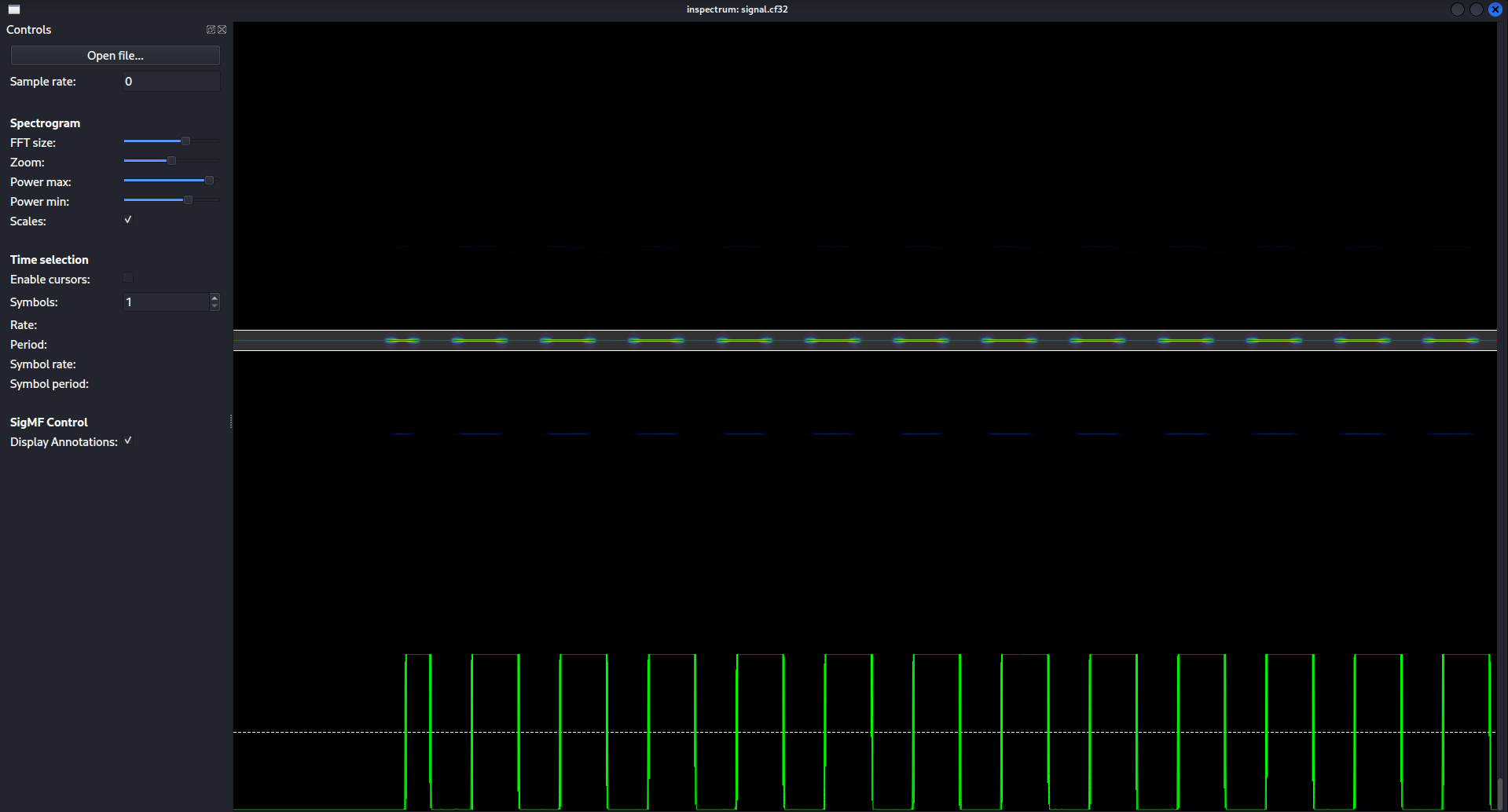 Amplitude plot